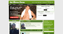 Desktop Screenshot of gaymaturedating.com